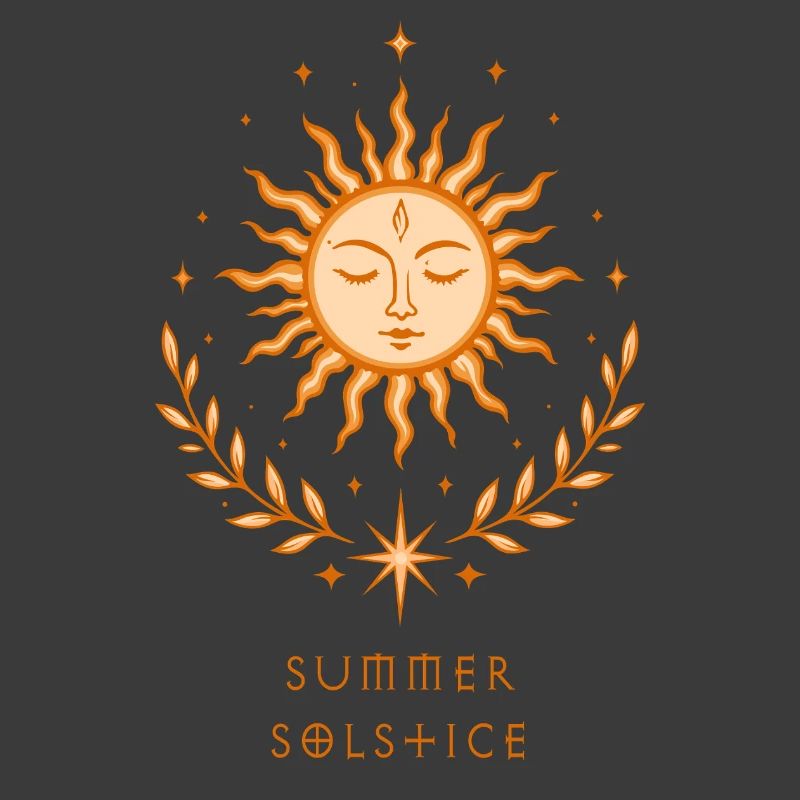 Summer Solstice Sun – Boho Symbol
