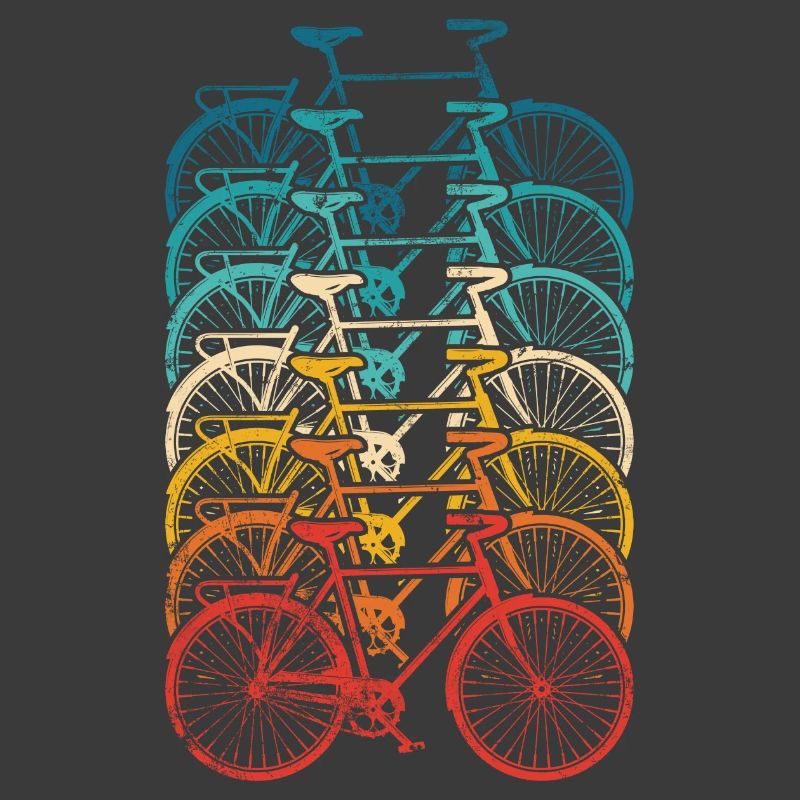 Rainbow Bike Stack Gradient