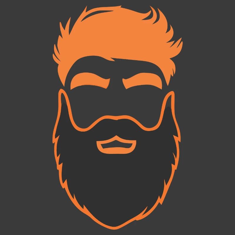 Nerd Bart Männer mit Bärten