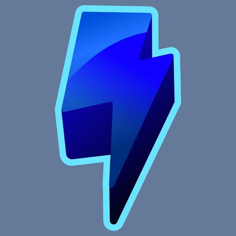 NeonBlitz Lightning Graphique Bleu