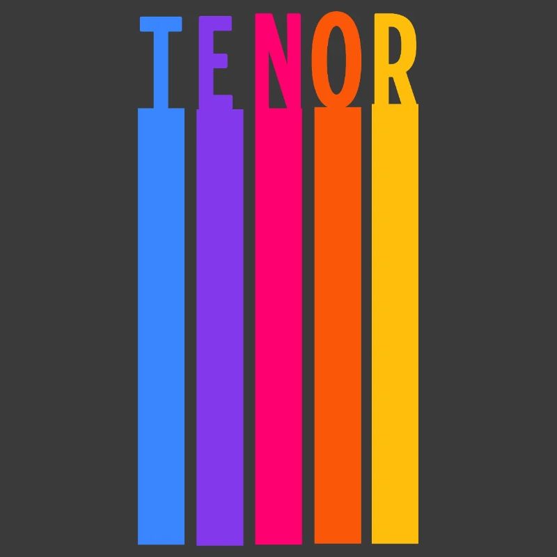 Chœur Voix Ténor Rayures Rétro