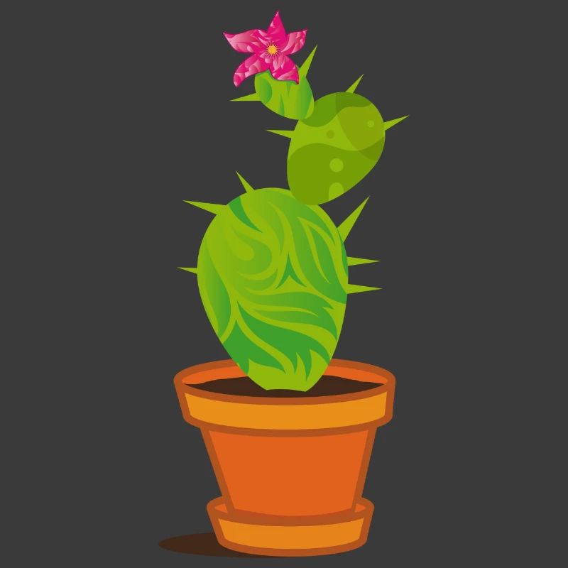 A cactus with blossom