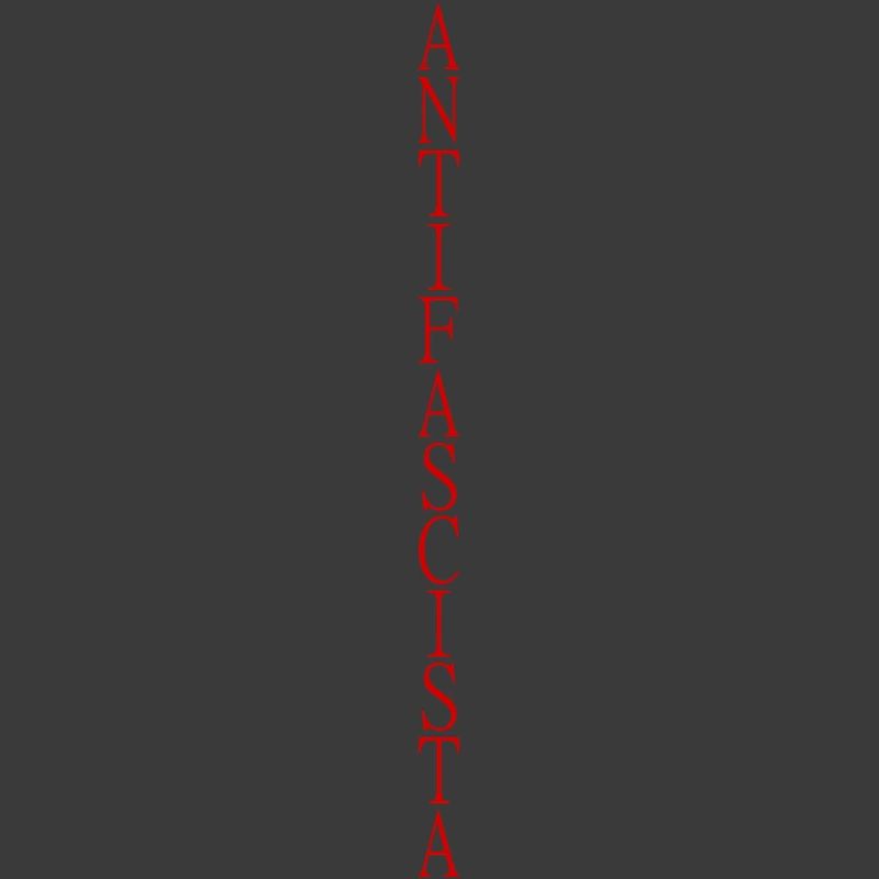 lettrage antifasciste vertical élégant