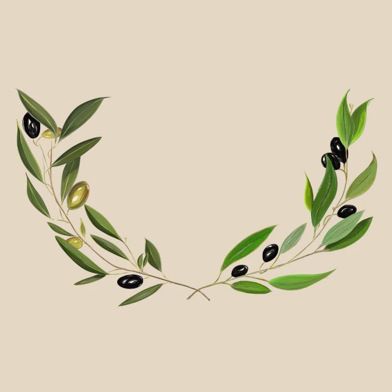 Olive branches Marseille handmade