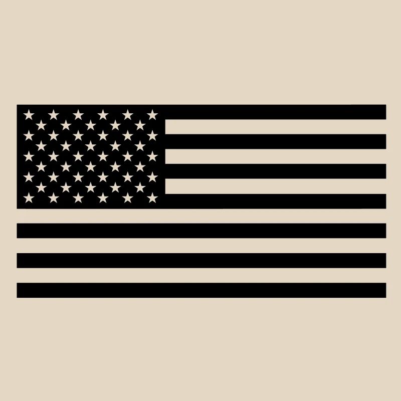 Black US flag