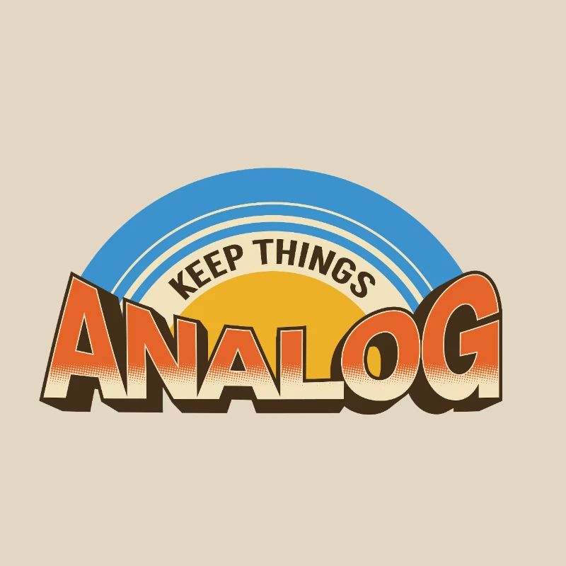 Keep Things Analog – Retro Tech-Statement