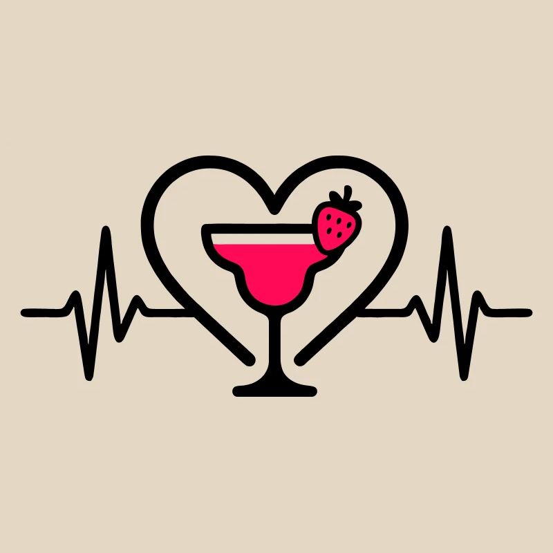 Daiquiri Herz Cocktail Erdbeere