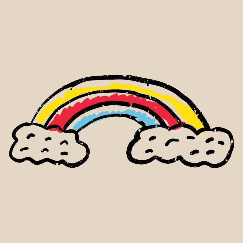 Rainbow Brush Arc Strokes