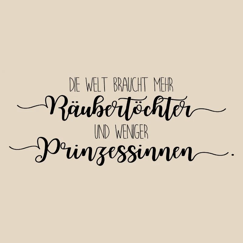 Räubertochter oder Prinzessin - schwarz