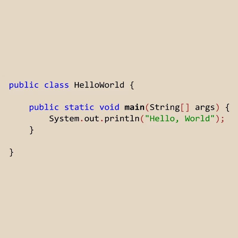 Hello World in Java