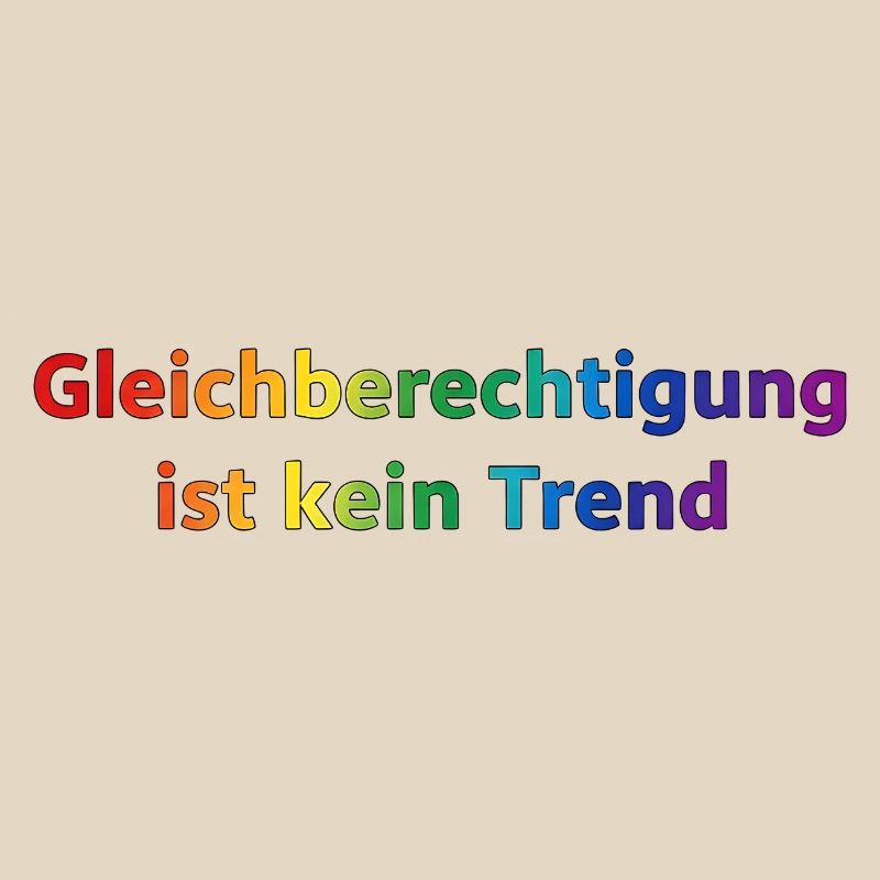 Equality is not a trend rainbow
