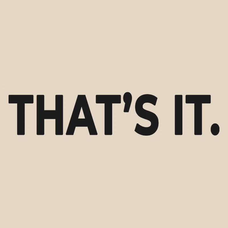 C’EST ÇA. – Design minimaliste et statement