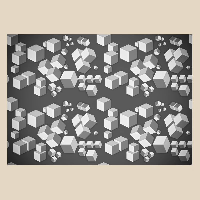 Deco pattern grey-white