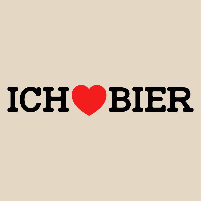 Ich liebe Bier (Farben änderbar)