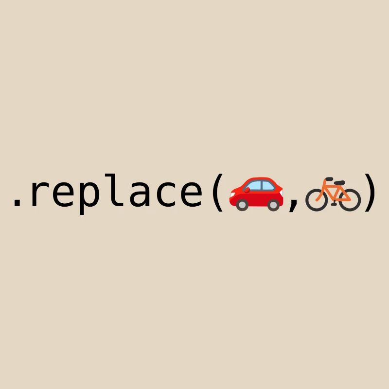 Autos durch Fahrräder ersetzen; Python-Edition