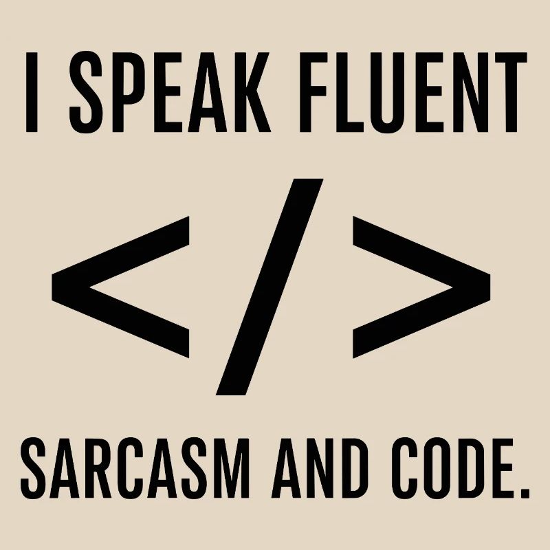 Je parle couramment le code