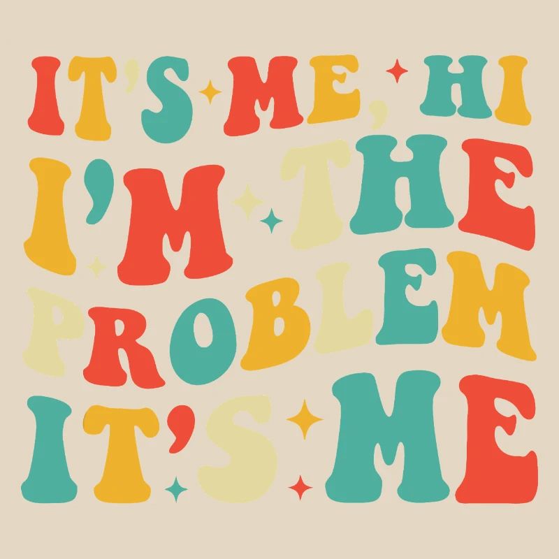 Bright Retro Typografie Geständnis