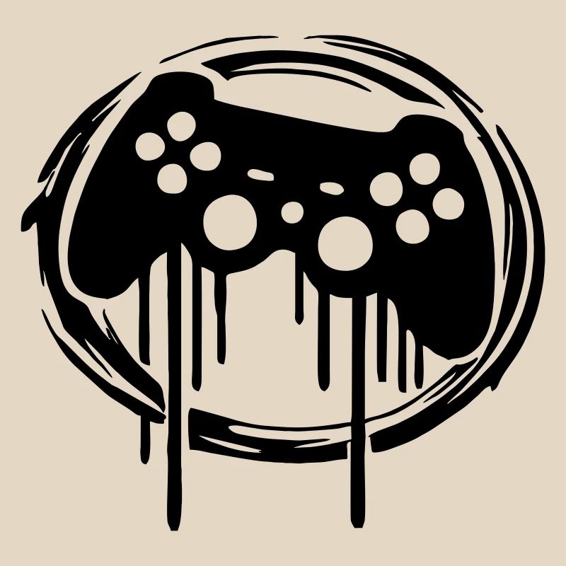 Gaming Controller Circle Pattern