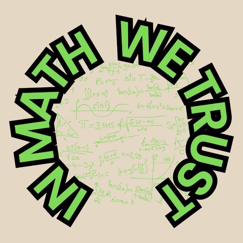 In Math We Trust - Mathe - Design