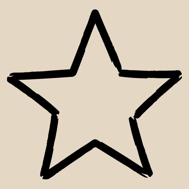 Star symbol lucky christmas gift