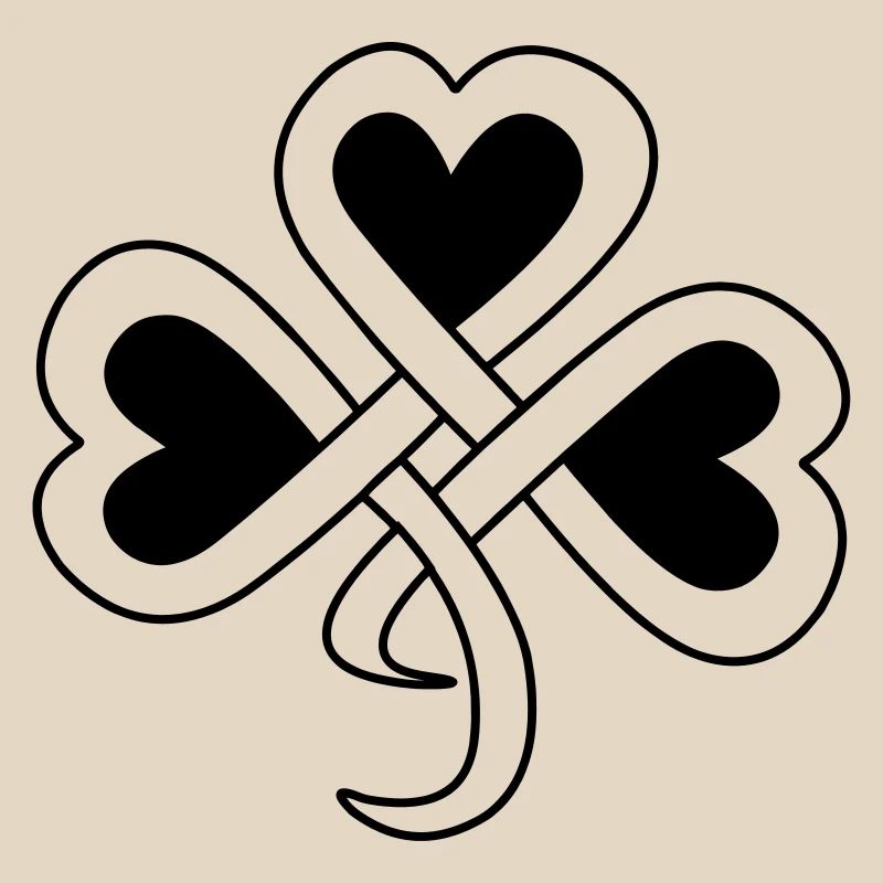 Teinte vectorielle de trèfle celtique