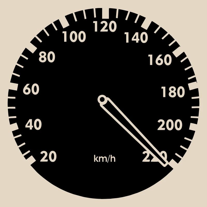 Speedometer car