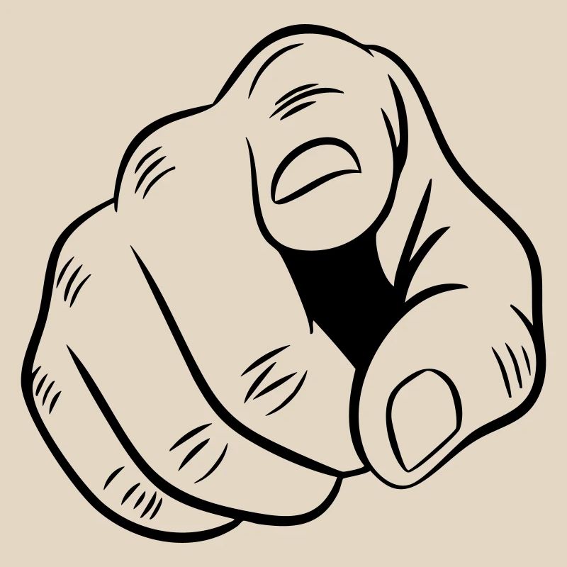 Illustration de main pointée
