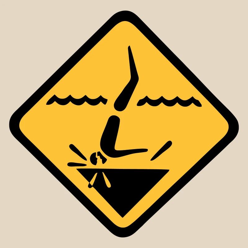 Tauchen Schild Grafik
