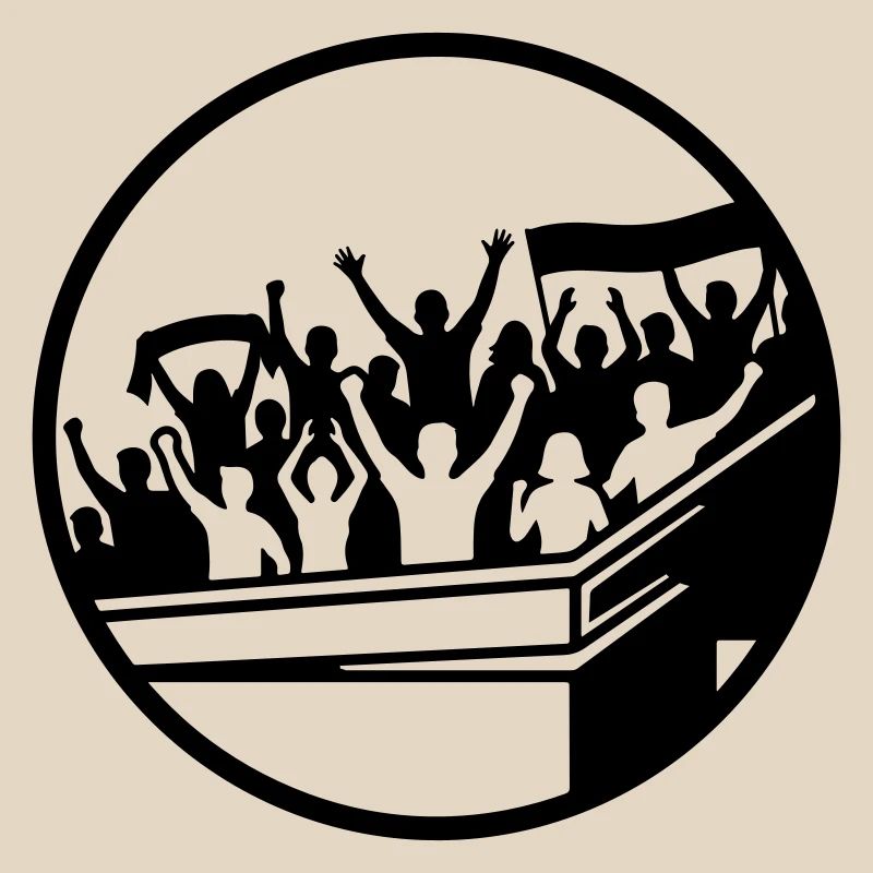 Fans Stadium Silhouette