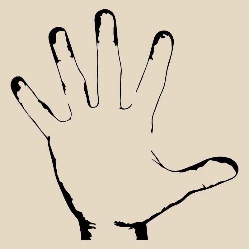 white hand body limb gift idea