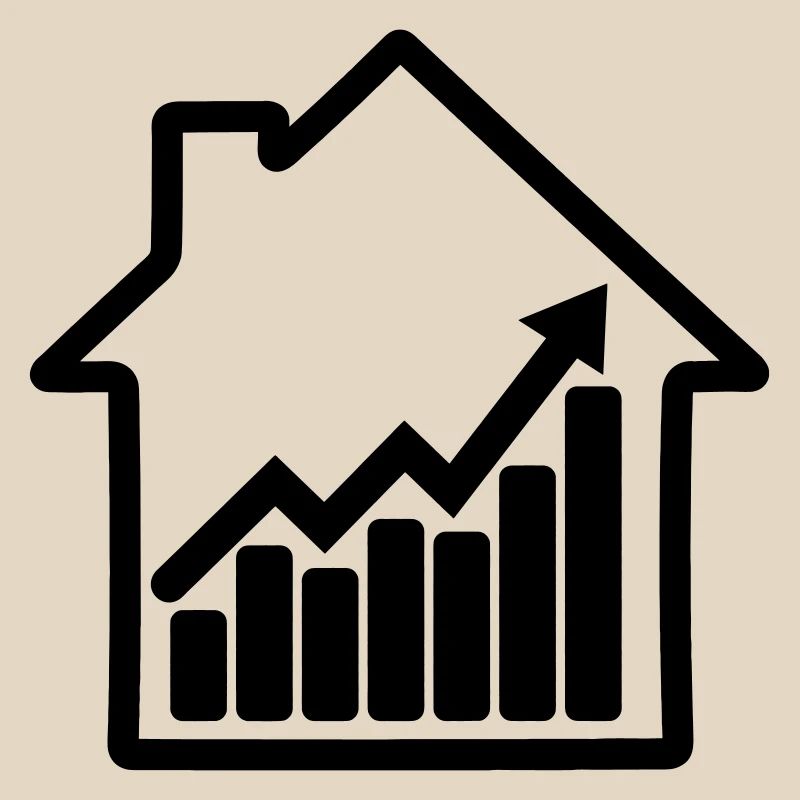 Graphique boursier pour le marché du logement