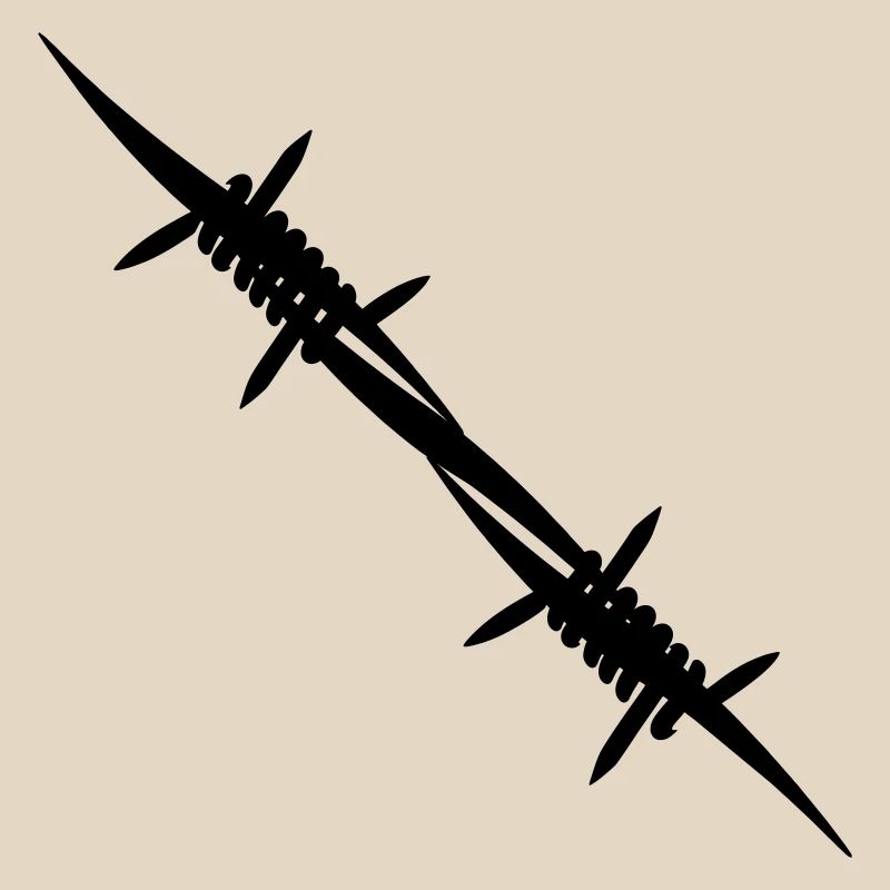 Barbed wire coupling piece