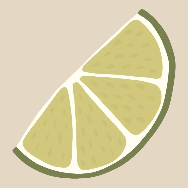 Lime Slice Minimalist Lime