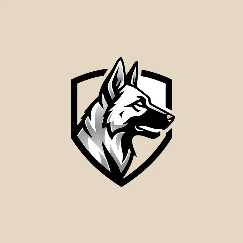 Schäferhund Wappen Security