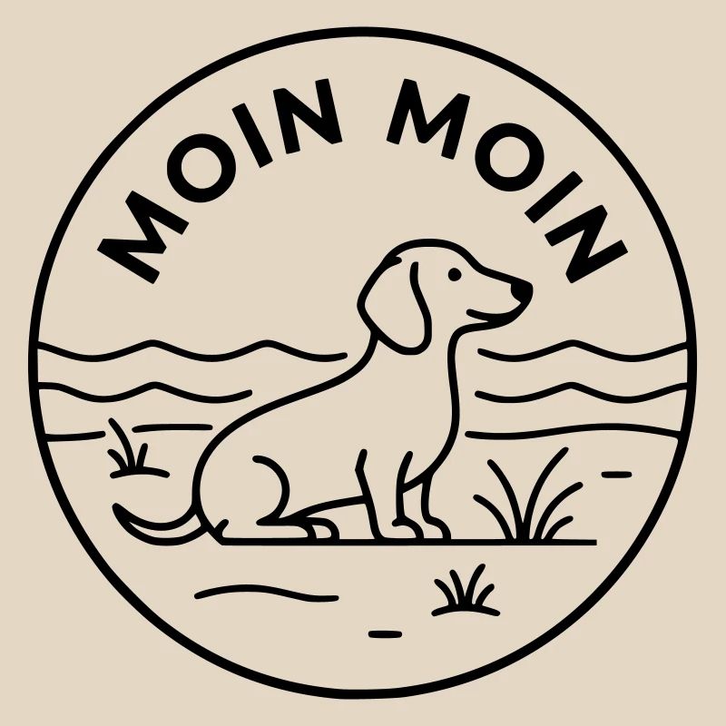 Moin Dackel Meer Badge
