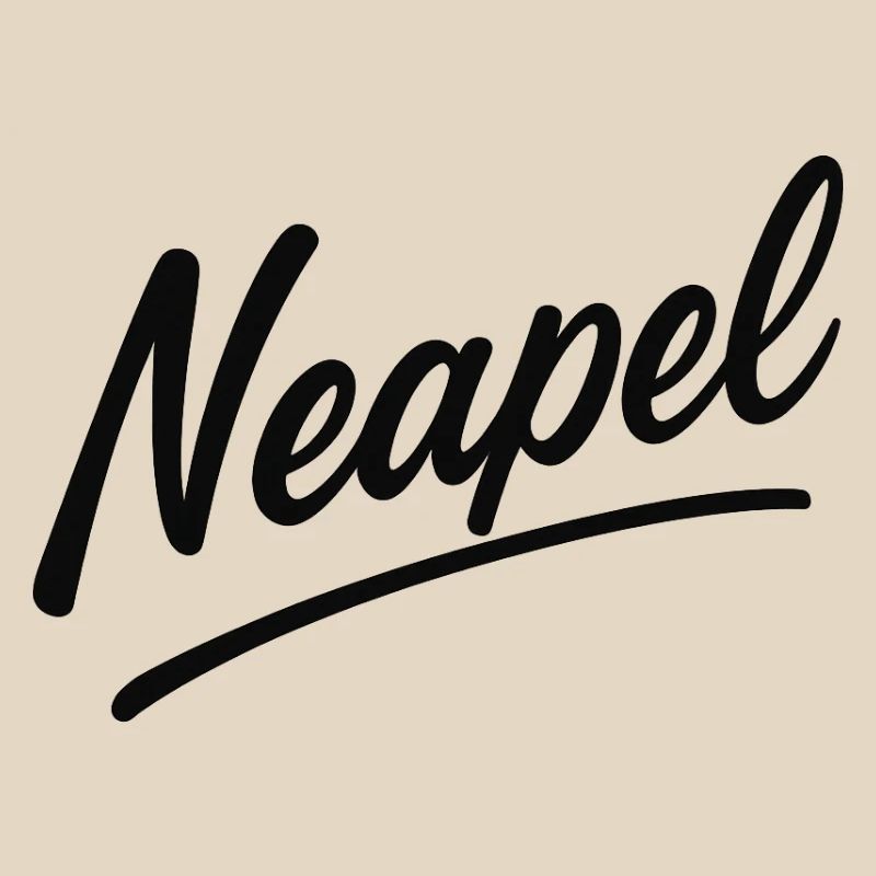 Neapel Script Schriftzug