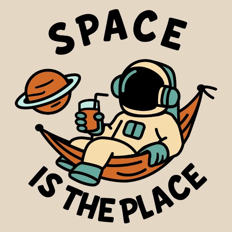 Explorer de l’espace astronaute design relaxant