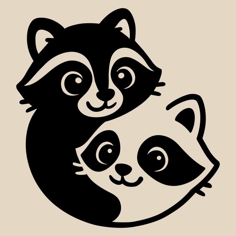 Ying Yang Blaireau Couple