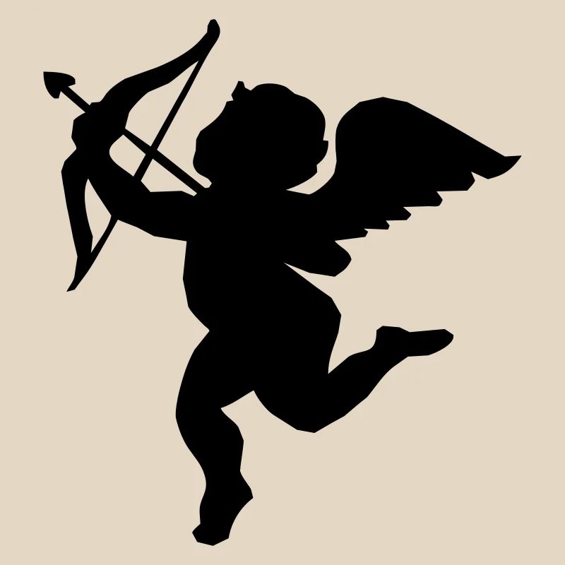 Ange avec arc et flèche, ange de l'amour