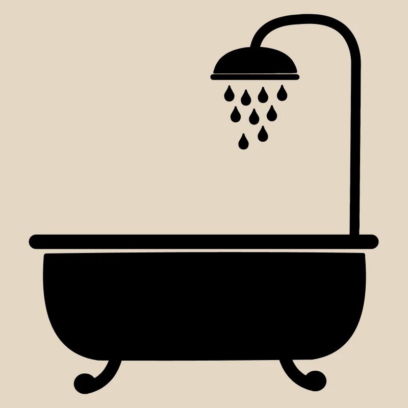 Bath with shower sanitary facilities