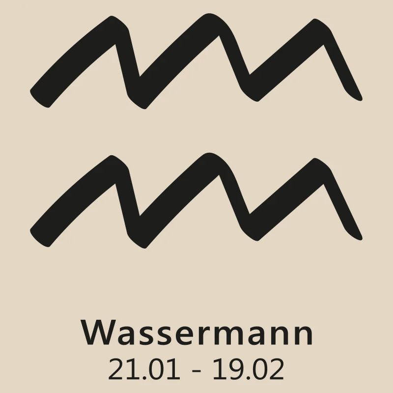 Wassermann Zodiak Sternzeichen Symbol