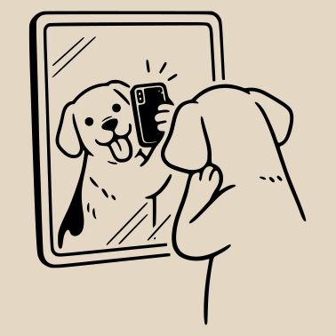 Chien Selfie Chien