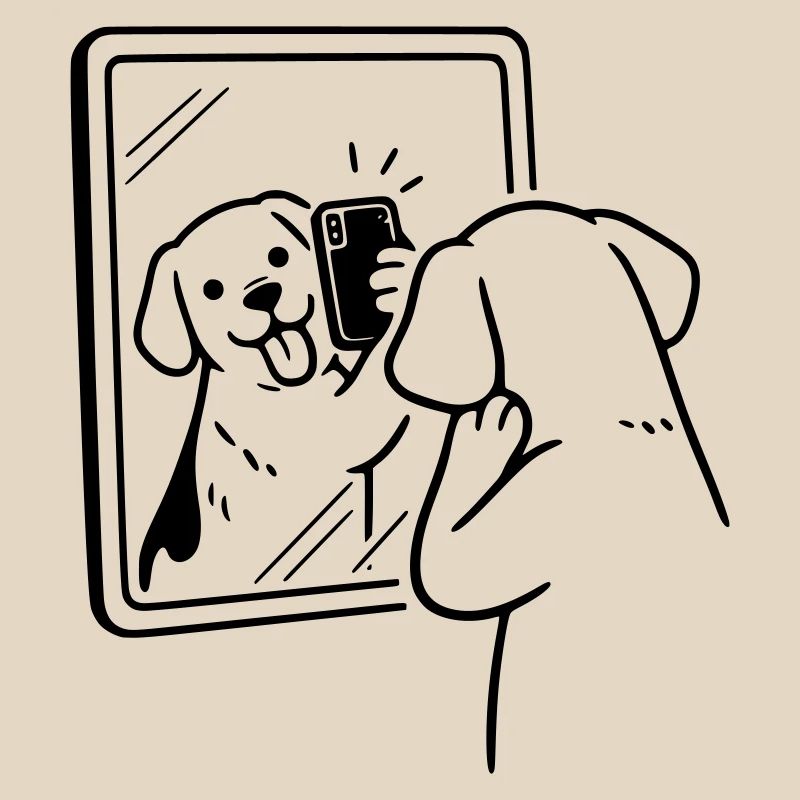 selfie dog hund