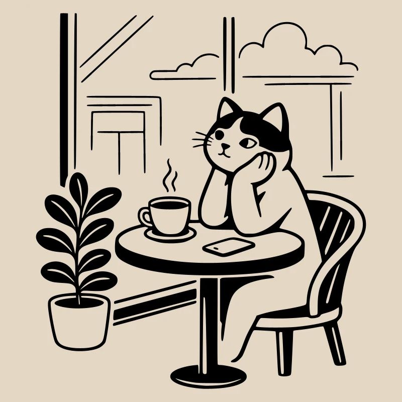 Café des chats attentionné