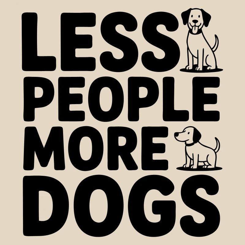 Moins de gens - plus de chiens