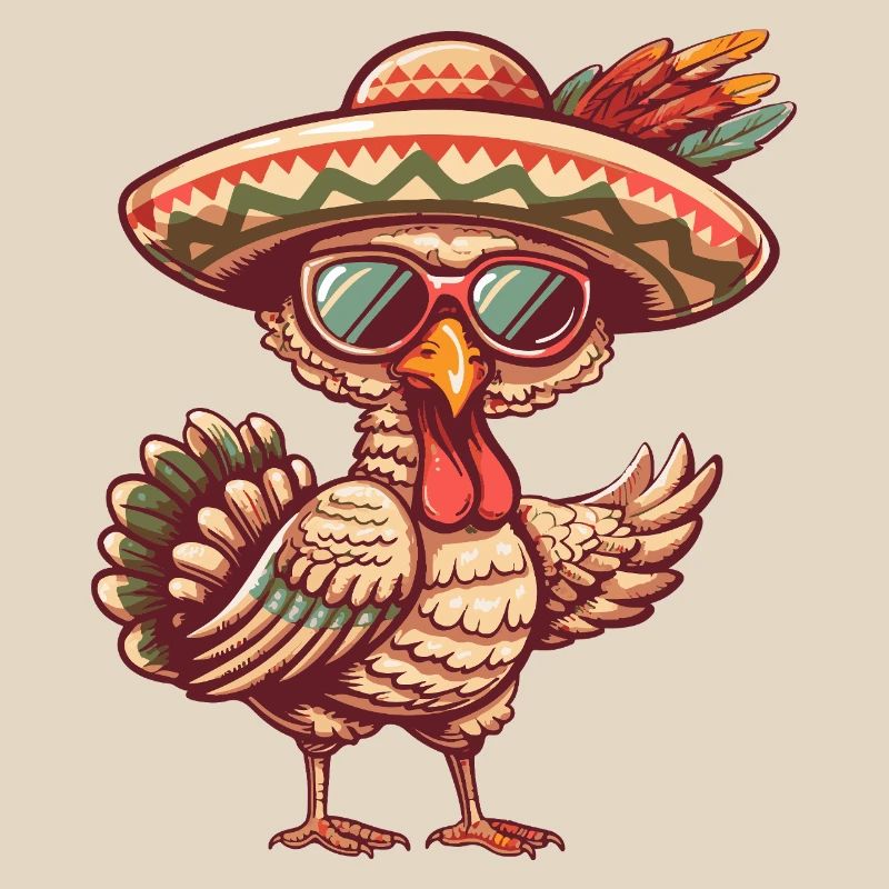 Sombrero comique drôle de la bande dessinée de la dinde