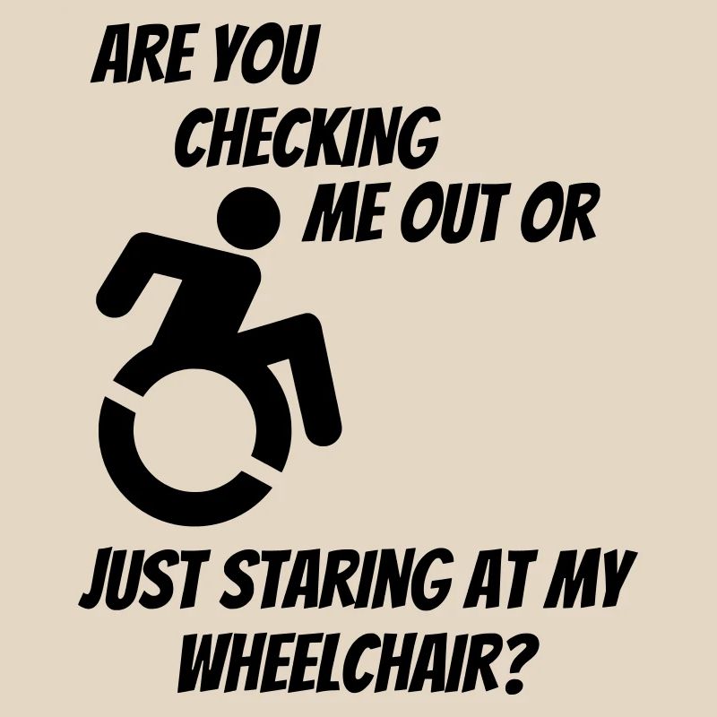 Werden Sie mich oder meinen Rollstuhl überprüfen? #