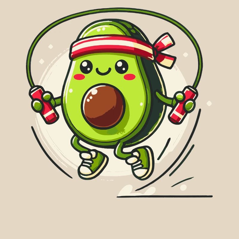 Jumping Avocado Workout Fun