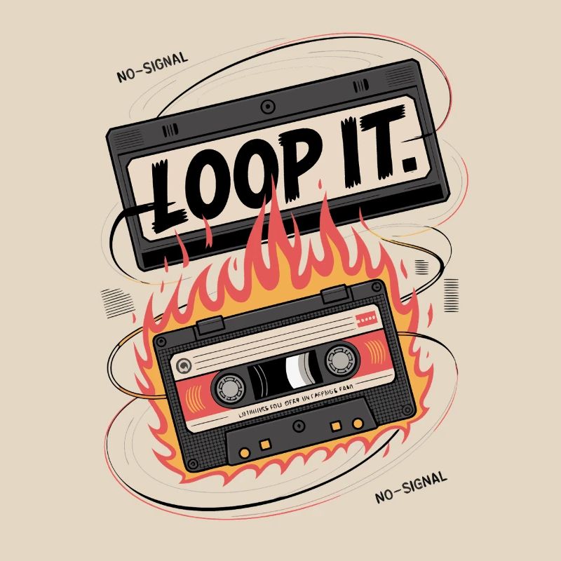 Loop It Flames Cassette