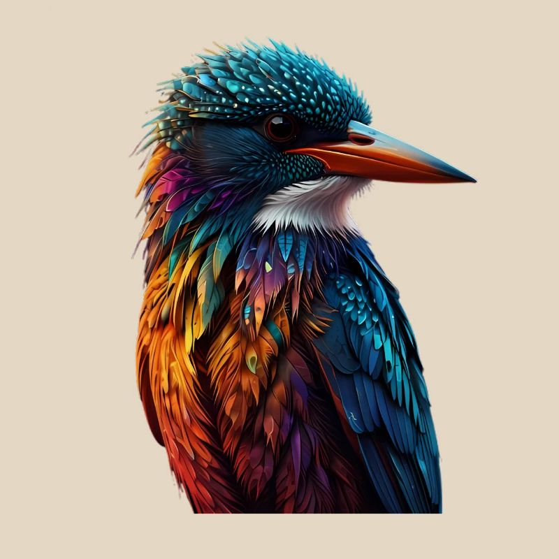 Bunter Eisvogel Farbenspiel